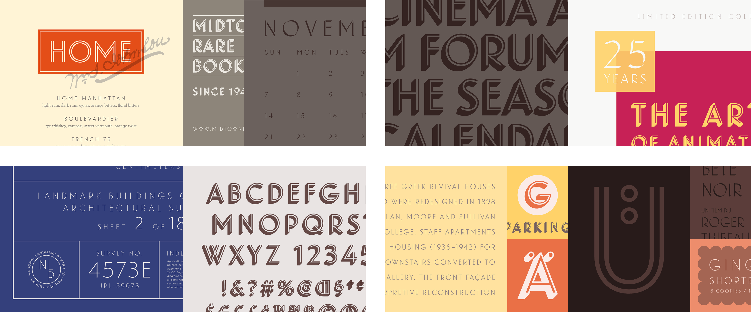 H&Co Landmark Font Art