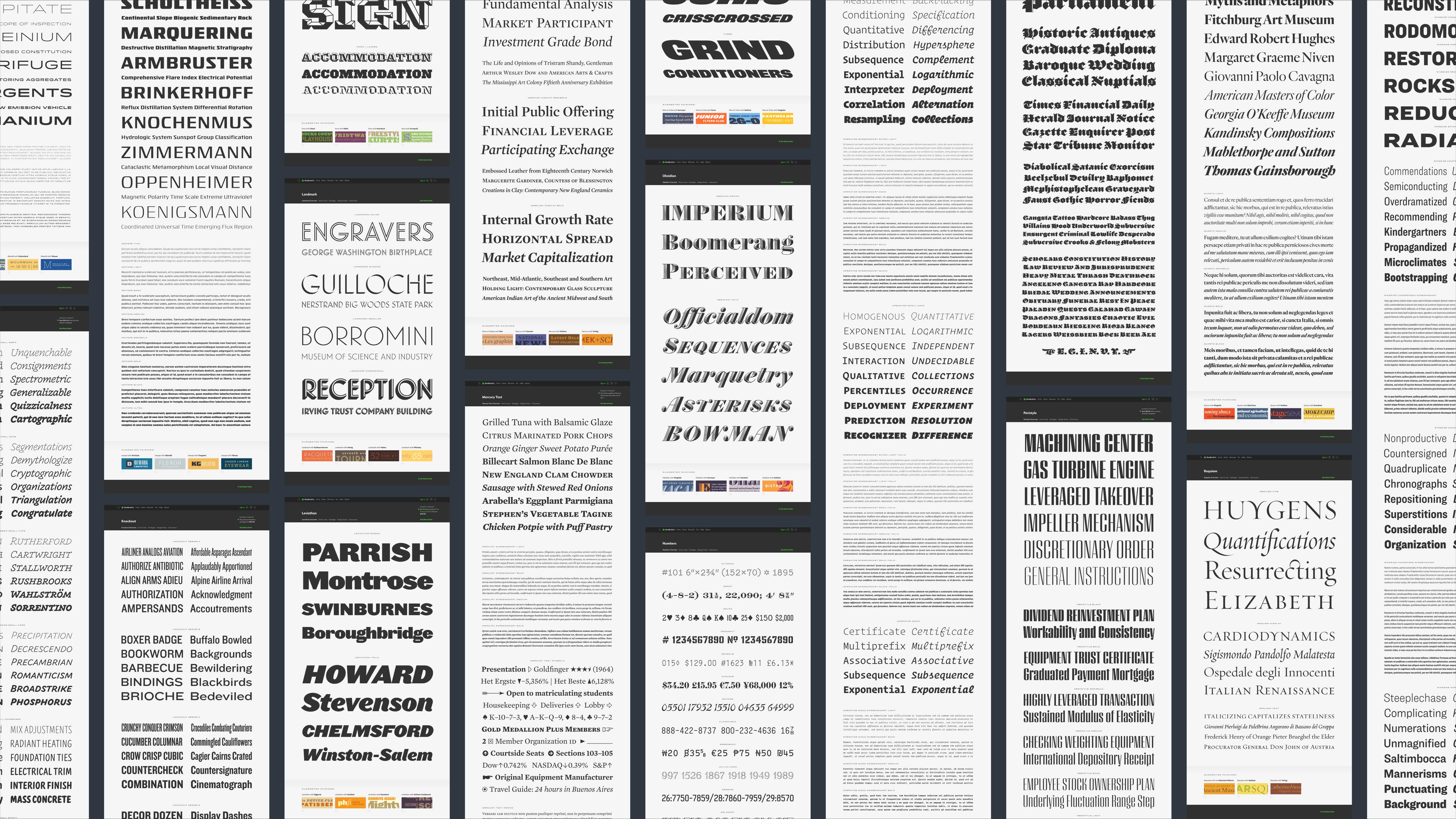 H&Co Font Overview Interactive Specimens